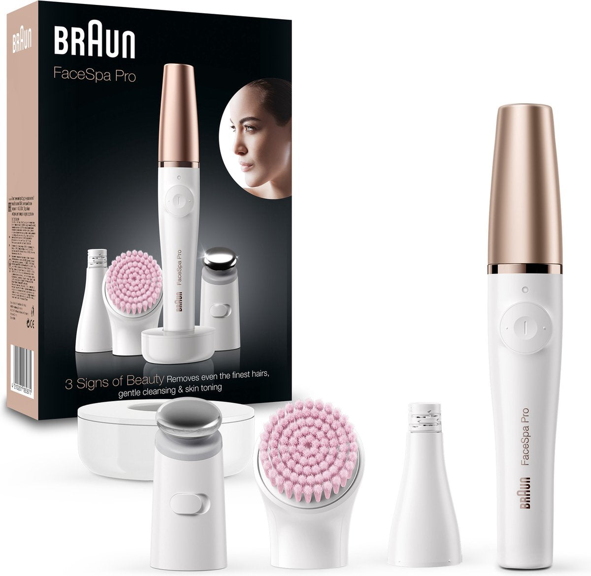 Braun FaceSpa Pro 912: Gezichtsepilator, Reiniging & Huidversteviging voor Stralende Huid