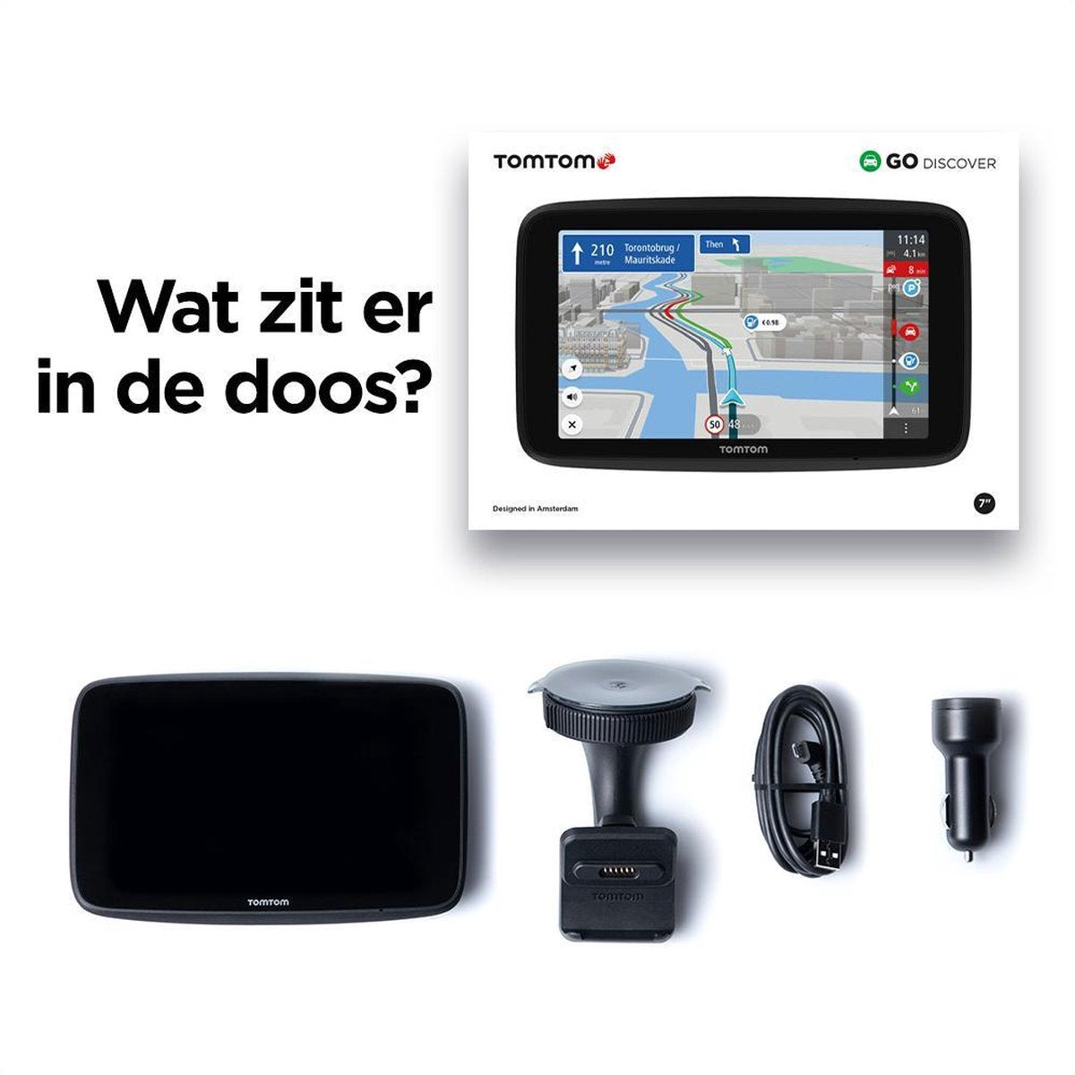 TomTom GO Discover 7 |0636926104937| Autonavigatie - Wereld