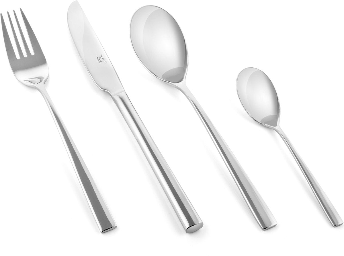 Mepra Ilios Heros 24-Delige Bestekset voor 6 Personen, RVS 18/10 Zilver
