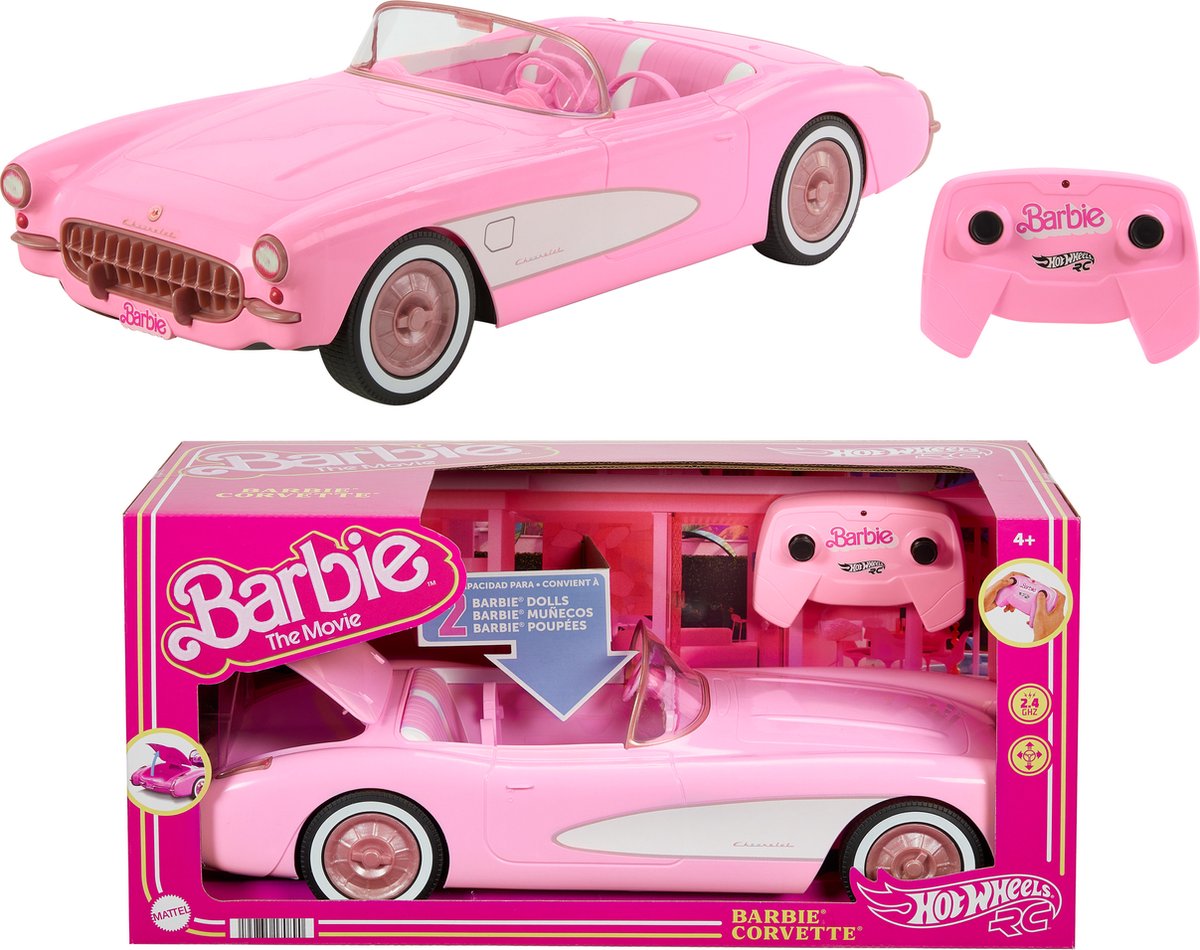 Barbie De Film Hot Wheels Roze Corvette RC Voertuig - Authentiek 1956 Speelgoedauto
