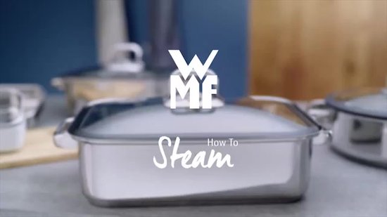 WMF Vitalis RVS Stoom- en Braadpan Ø28cm - Gezond Koken Inductie