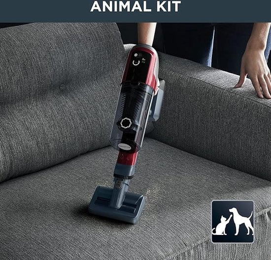 Rowenta RH6471 Draadloze Steelstofzuiger Zwart/Rood: Krachtige 18V Lithium Batterij