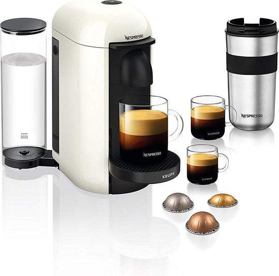 Krups YY3916FD Nespresso Vertuo Plus Koffiezetapparaat - Centrifusie Technologie, Wit