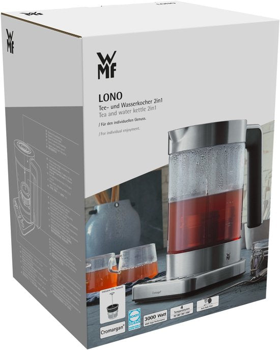 WMF Lono 2-in-1 Thee- en Waterkoker 1.7L RVS met Temperatuurregeling