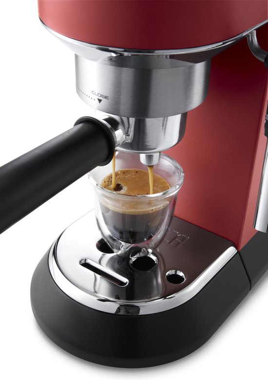 De'Longhi Dedica Style EC685.R Compacte Pistonmachine Rood voor Perfecte Espresso