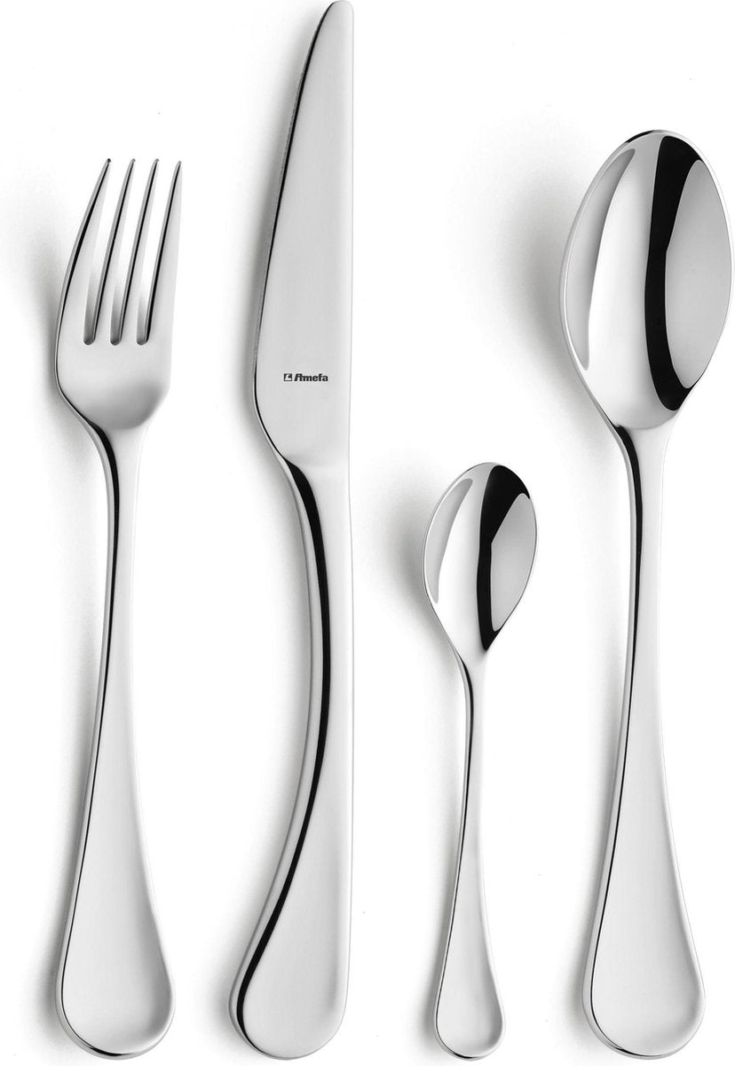 Amefa Kent 60-Delige Bestekset - 18/10 RVS, 6 Personen, Vaatwasserbestendig
