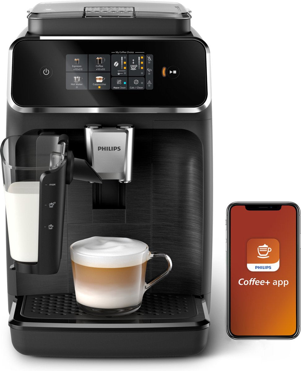 Philips 2300 Serie Volautomatische Espressomachine met Stoompijpje Zwart EP2330/10