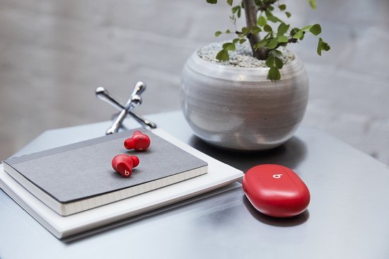 Beats Studio Buds Draadloze Ruisonderdrukkende In - Ear Oortjes met Microfoon - Beats Rood - MR commerce
