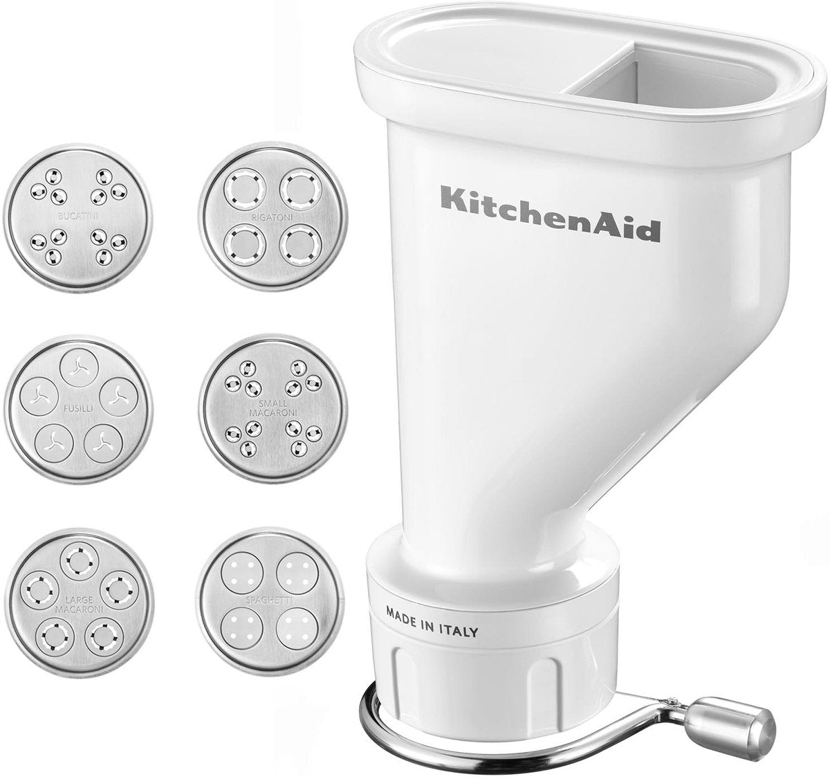 KitchenAid Pastapers Accessoire: 6 Vormen voor Verse Huisgemaakte Pasta 5KSMPEXTA - MR commerce
