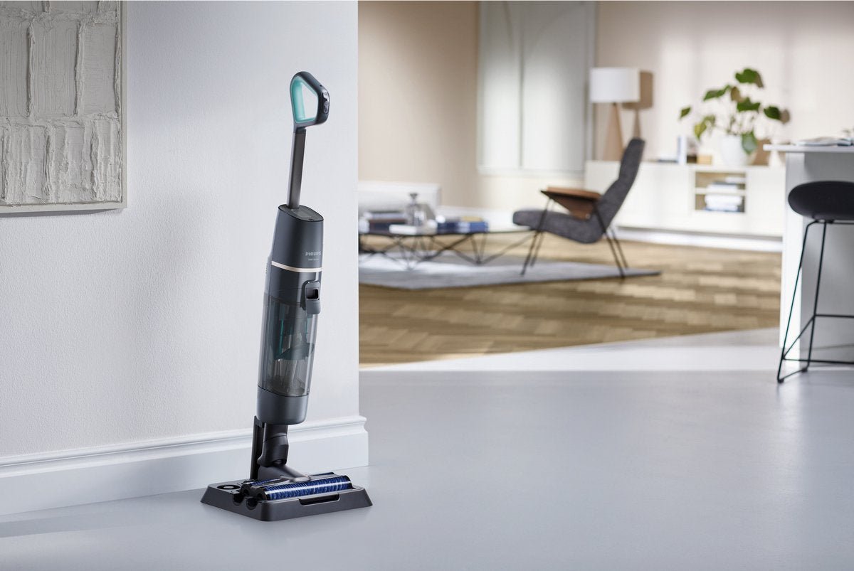 Philips AquaTrio 7000 XW7110/01 Draadloze Steelstofzuiger met Dweilfunctie Grijs - MR commerce