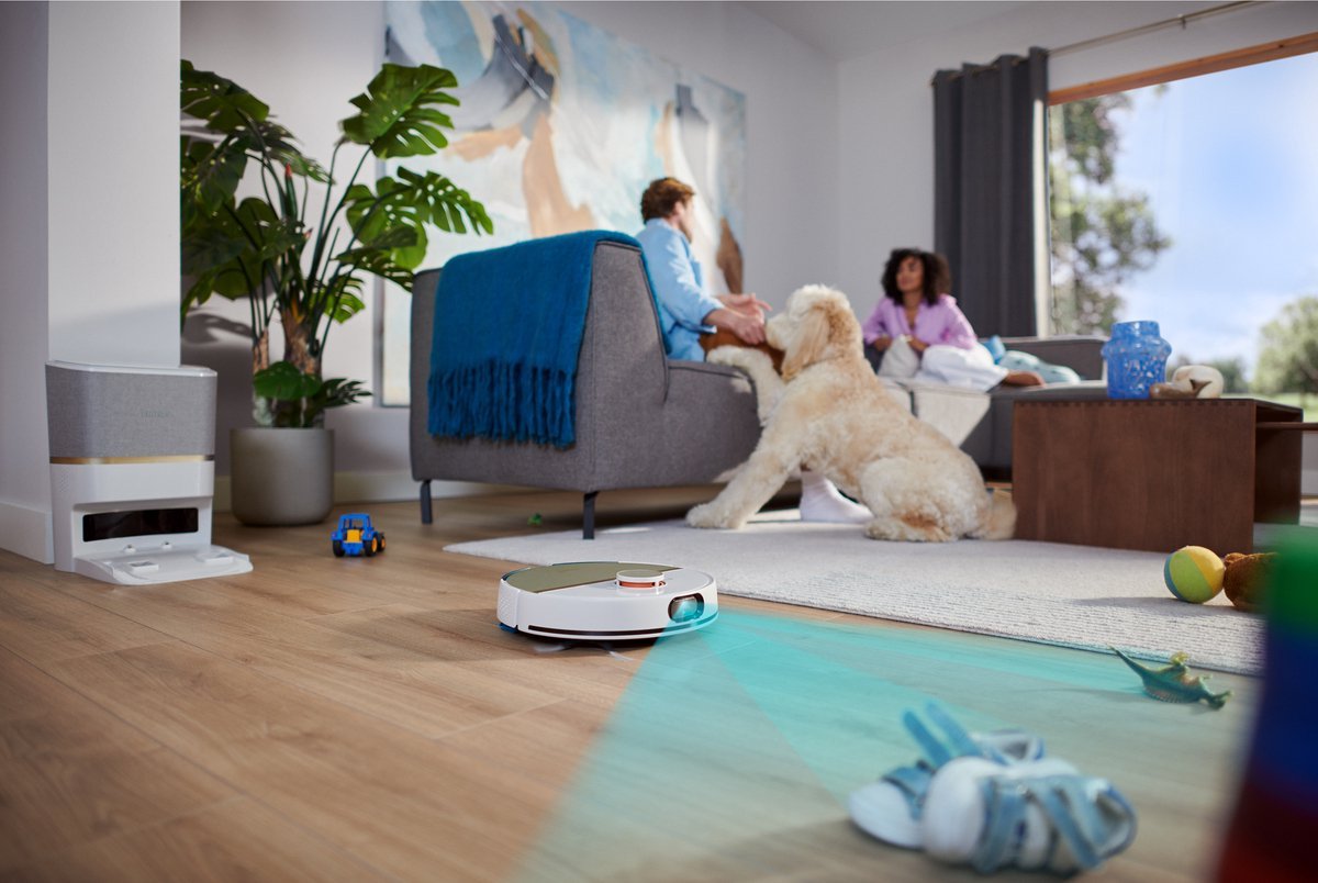 Philips HomeRun Aqua 7000 Robotstofzuiger Met Dweilfunctie, Wit/Goud, XU7100/02 - MR commerce