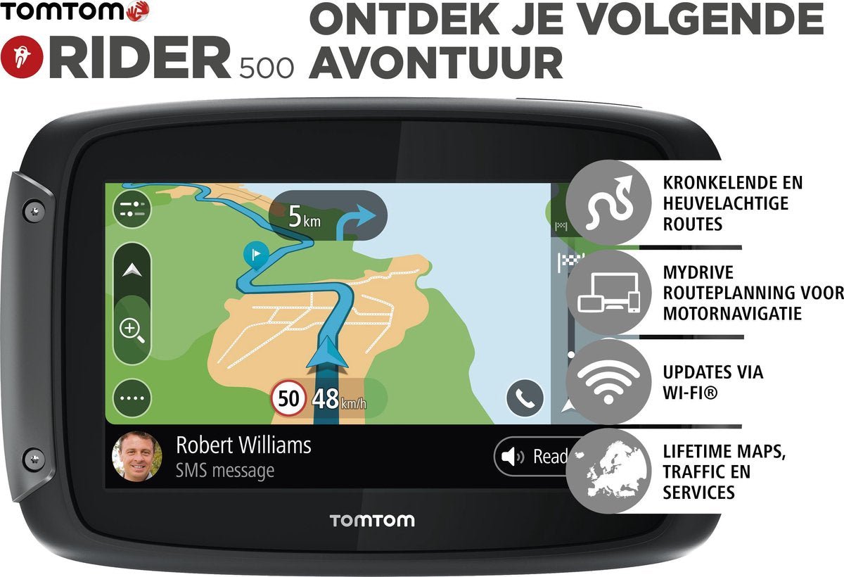 TomTom Rider 500 Europa | 0636926100526 | motor navigatiesysteem | 1GF0.002.00 - MR commerce