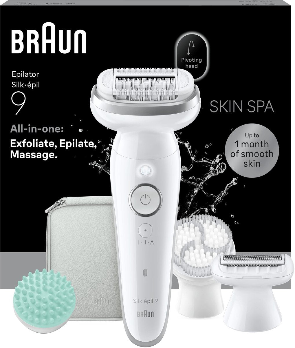 Braun Silk-épil 9 SkinSpa 9-080 Wet & Dry Epilator Wit
