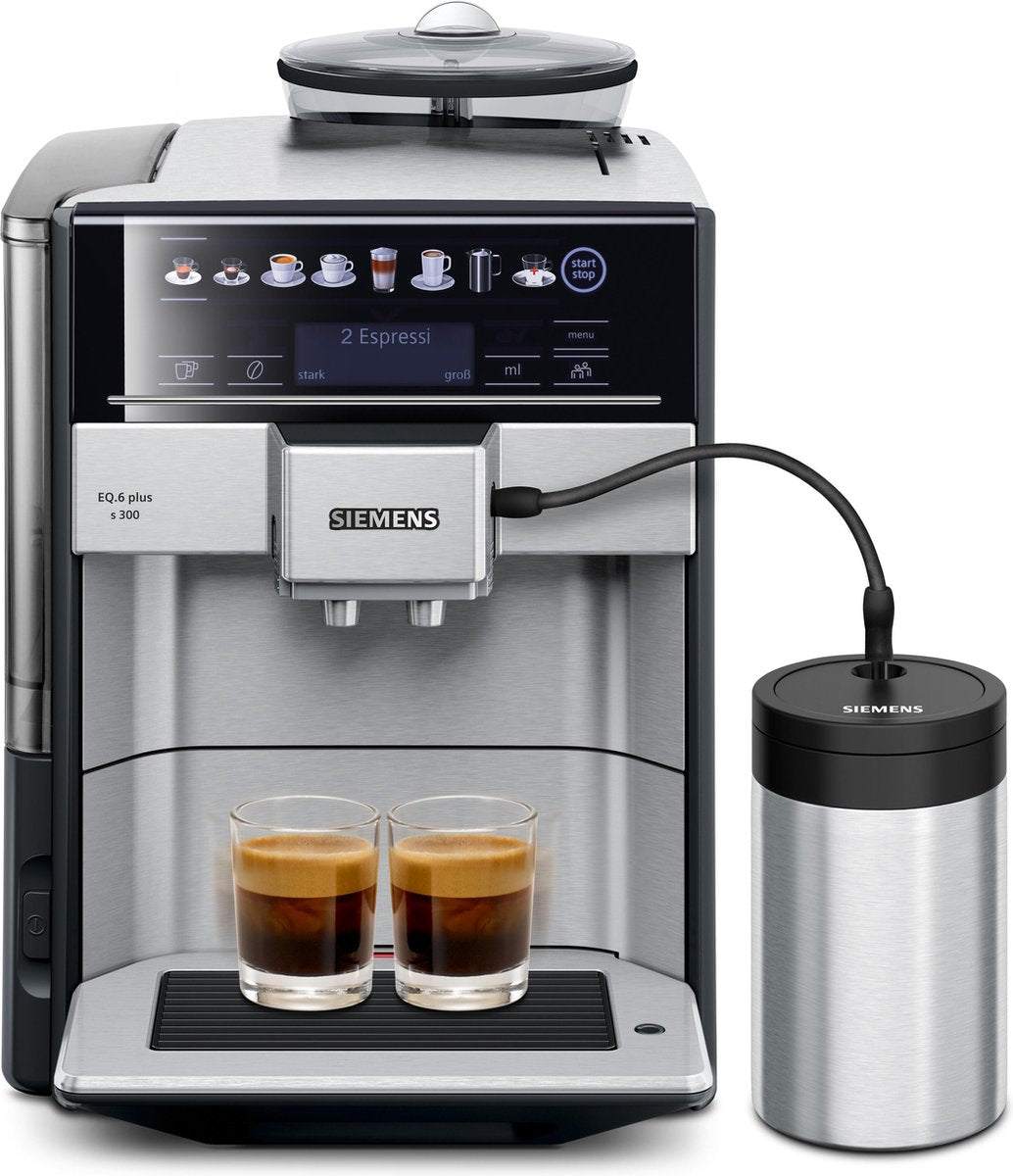 Siemens EQ6 Plus S300 TE653M11RW Volautomatische Espressomachine