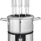 WMF Lono Elektrische Fonduepan: 1.5L RVS, Warmhoudfunctie, 8 Fonduevorken voor Gezellige Avonden