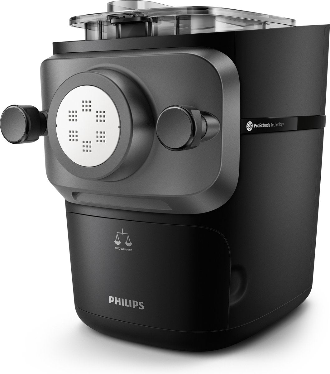 Philips 7000 Serie Pastamachine met 8 Vormschijven, Automatische Weegfunctie, Zwart