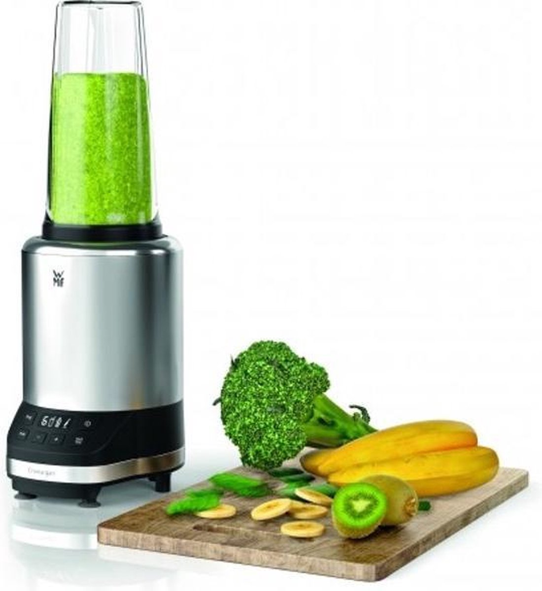 WMF KULT Pro Multifunctionele Blender: Krachtig 1200W, 6 Snelheden, LCD Display, IJscrusher