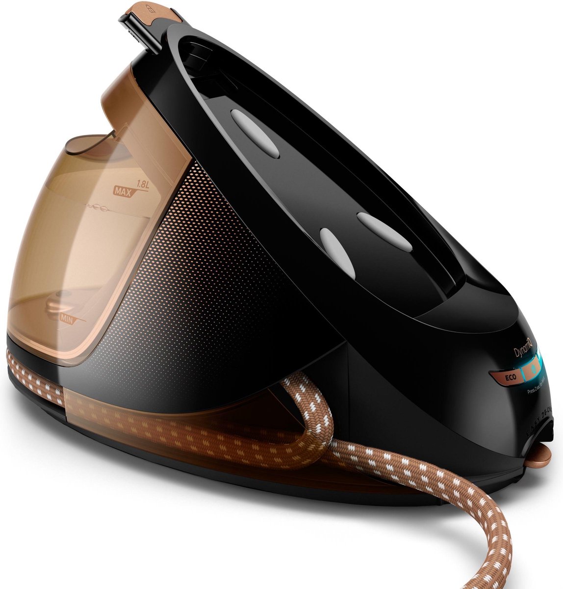 Philips PerfectCare Elite Plus GC9682/80 Stoomgenerator met OptimalTEMP Technologie, 1.8L Watertank, Zwart/Goud