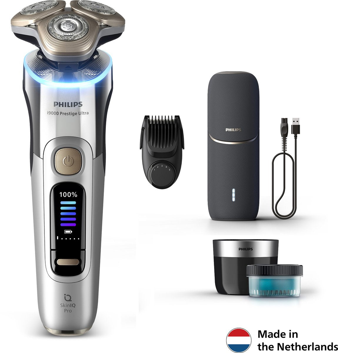 Philips Shaver i9000 Prestige Ultra Elektrisch Scheerapparaat met UV Oplaadcase