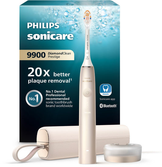 Philips Sonicare DiamondClean Prestige 9900: Slimme Elektrische Tandenborstel met SenseIQ AI