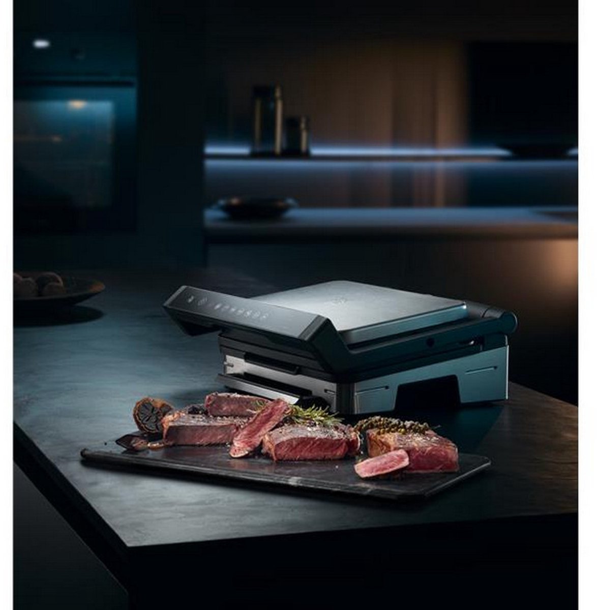 WMF Profi Plus Contact Grill Perfection - RVS - 2180W - Automatische Kooksensor