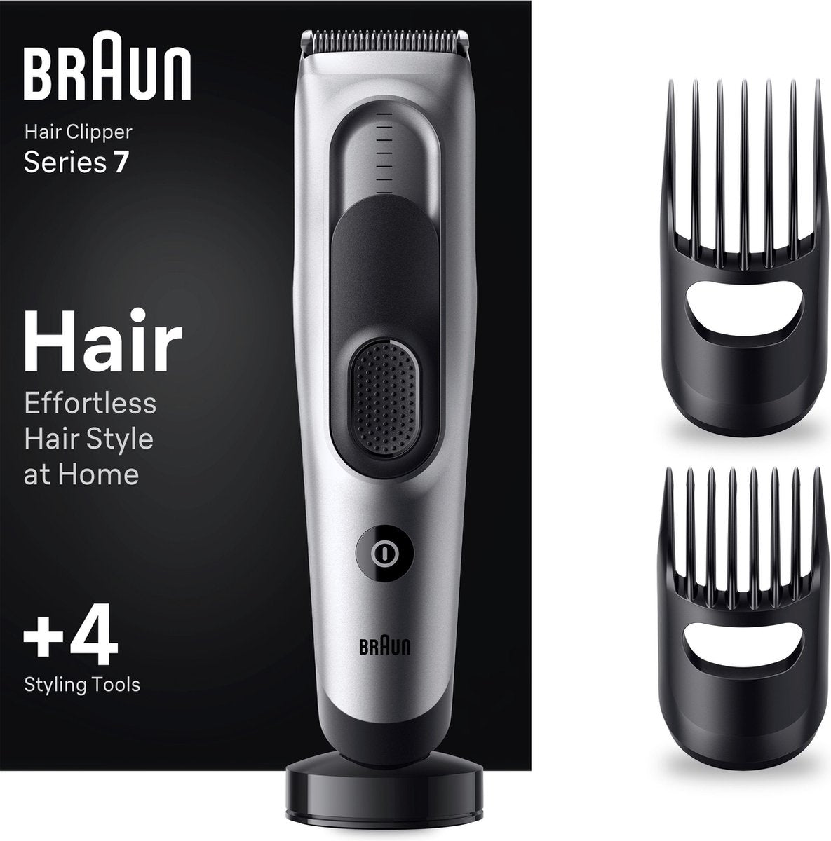 Braun Haartrimmer Series 7 HC7390: Nauwkeurige Tondeuse met 17 Lengte-Instellingen