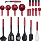 KitchenAid Empire Red 20-Delige Nylon Keukengerei Set Hittebestendig Krasvrij