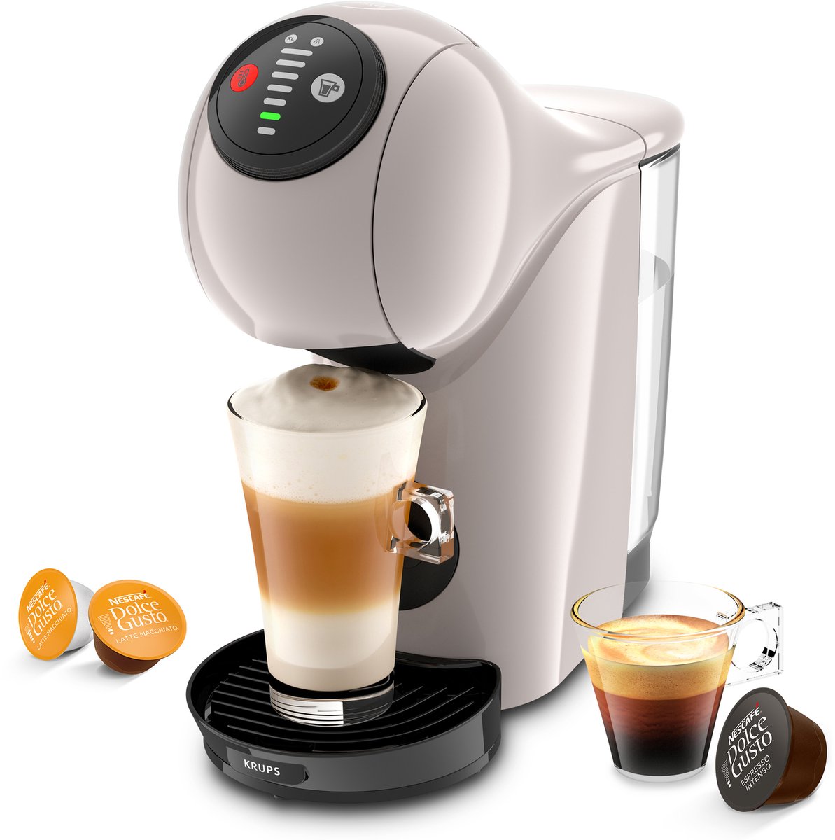 Krups NESCAFÉ Dolce Gusto Genio S KP243A Koffiecupmachine Taupe Automatische Stop XL-functie