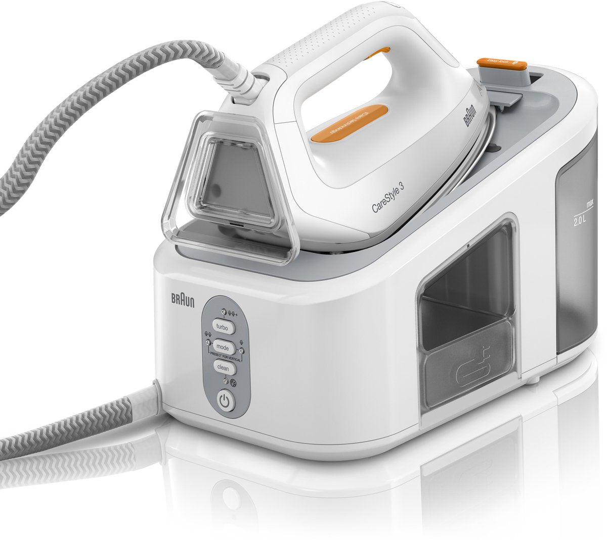 Braun CareStyle 3 Stoomgenerator: Krachtige 6 bar, 2400W, iCare/Eco-modus, IS3132WH