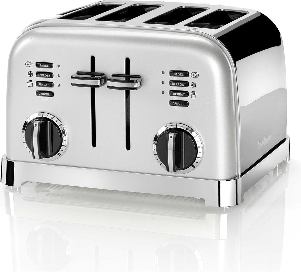 Cuisinart Style Collection 4-Sleufs Broodrooster - Ontdooifunctie, Bagelfunctie, 6 Standen - Pistacho Groen