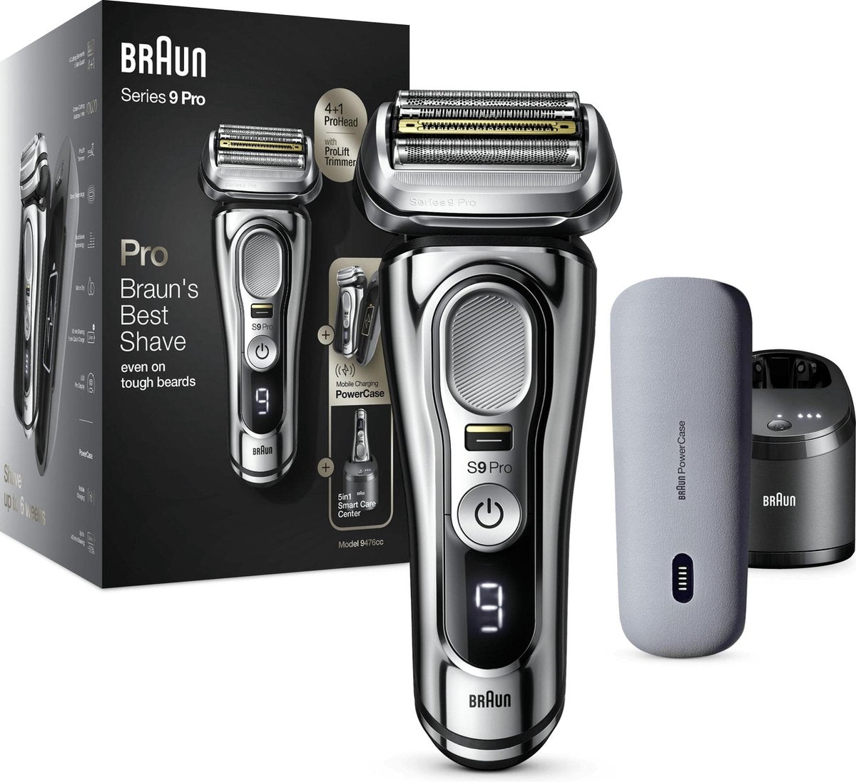 Braun Series 9 Pro 9466cc Elektrisch Scheerapparaat met SmartCare Center