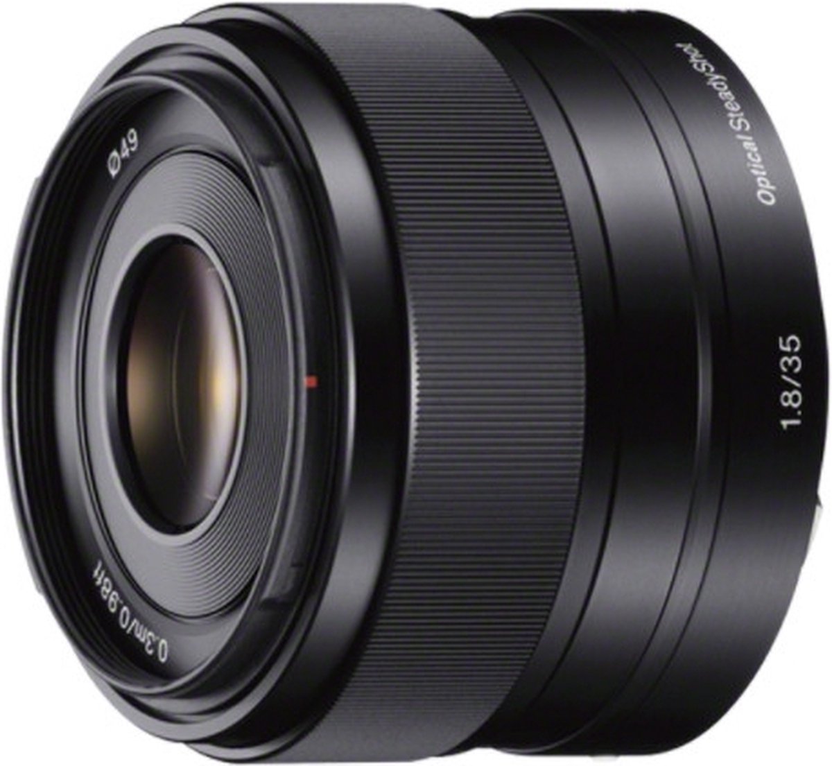 Sony E 35mm F1.8 OSS: Lichtsterk Prime Groothoeklens voor Systeemcamera's met Beeldstabilisatie