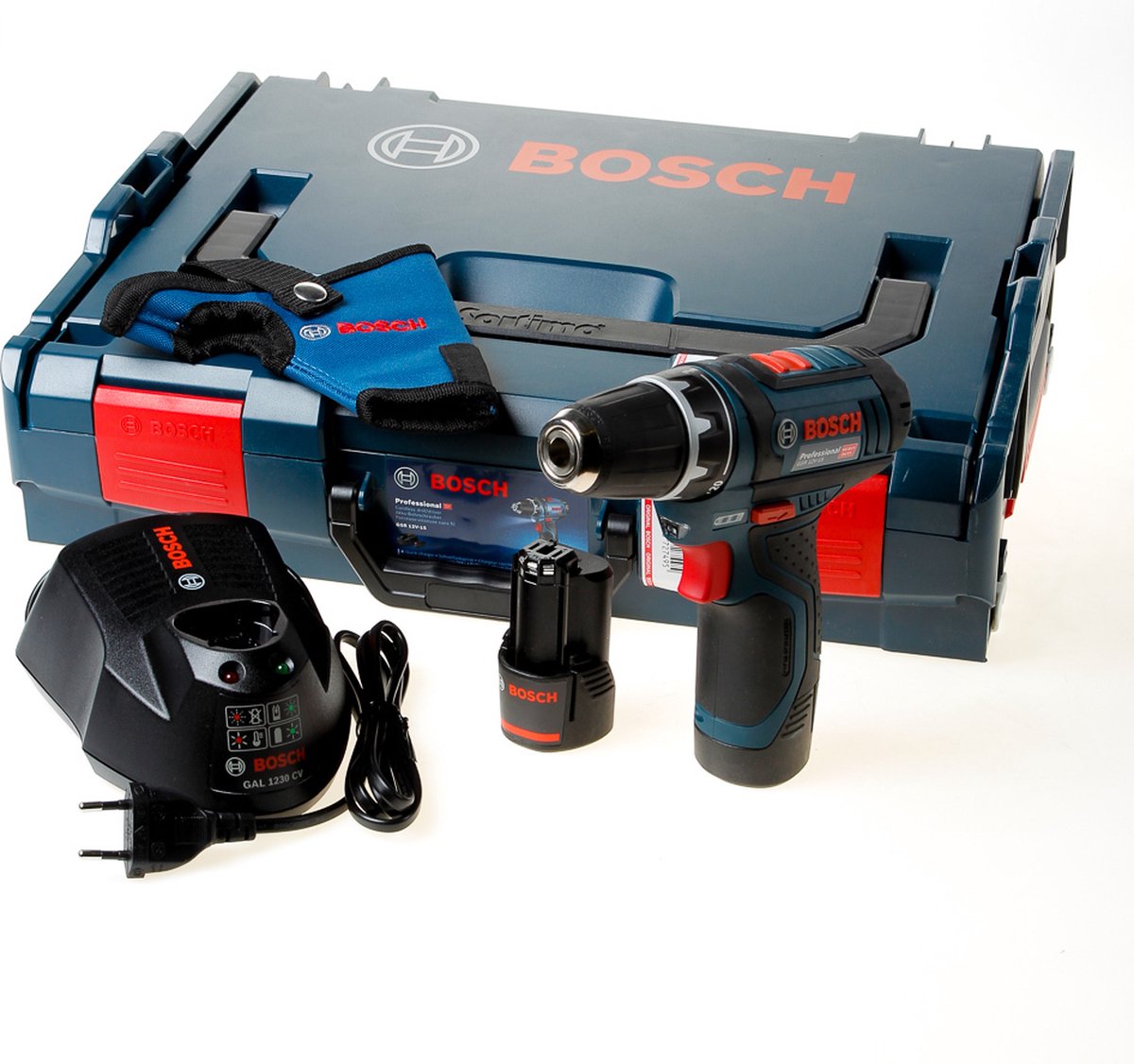 Bosch Professional GSR 12V-15 Accu Schroefboormachine met 2 Accu's