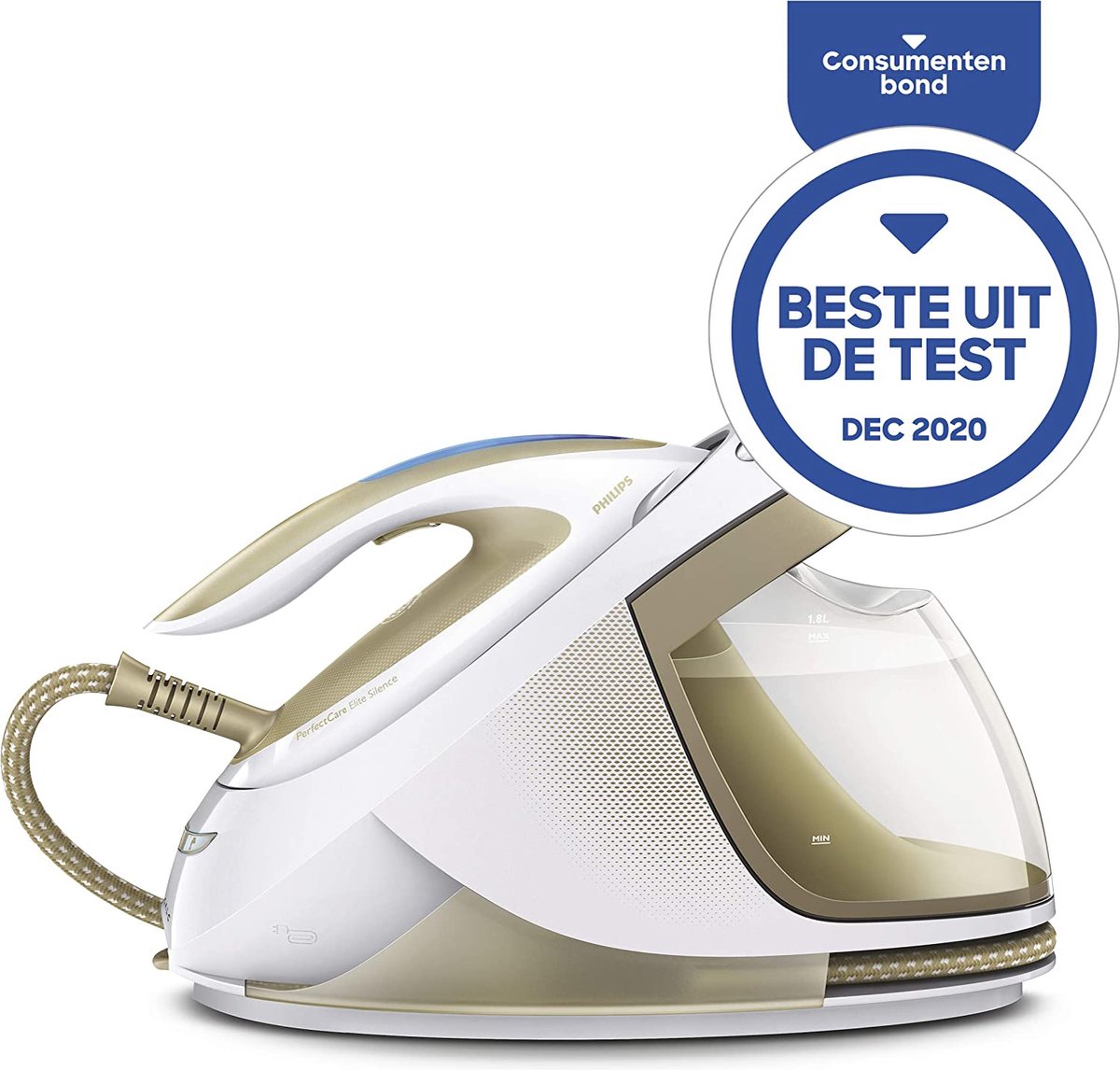 Philips PerfectCare Elite Stoomgenerator GC9642/60 - Stil, Krachtig, Lichtgewicht Strijkijzer