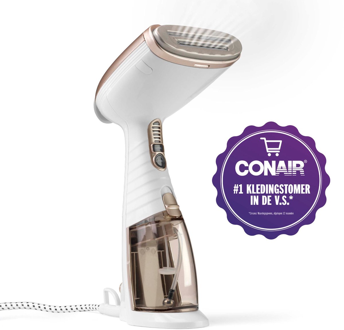 Conair Turbo Extreme Handstomer GS59XE: Krachtige Kledingstomer 1560W, Snel & Kreukvrij Resultaat
