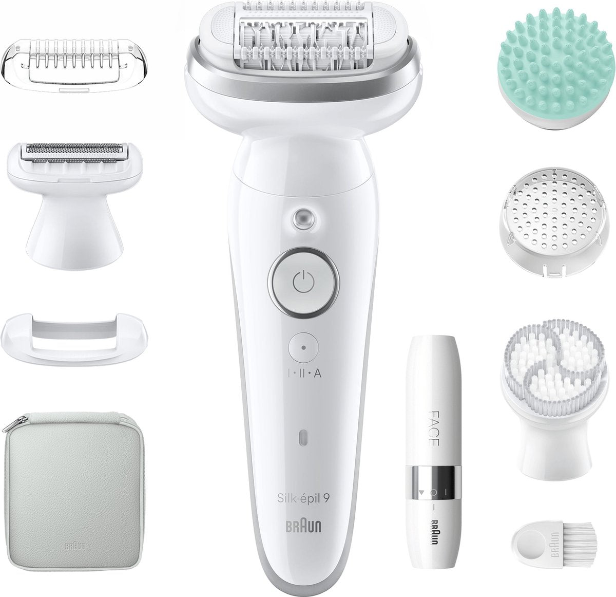 Braun Silk-épil 9 SkinSpa Epilator 9-381 Wit/Zilver