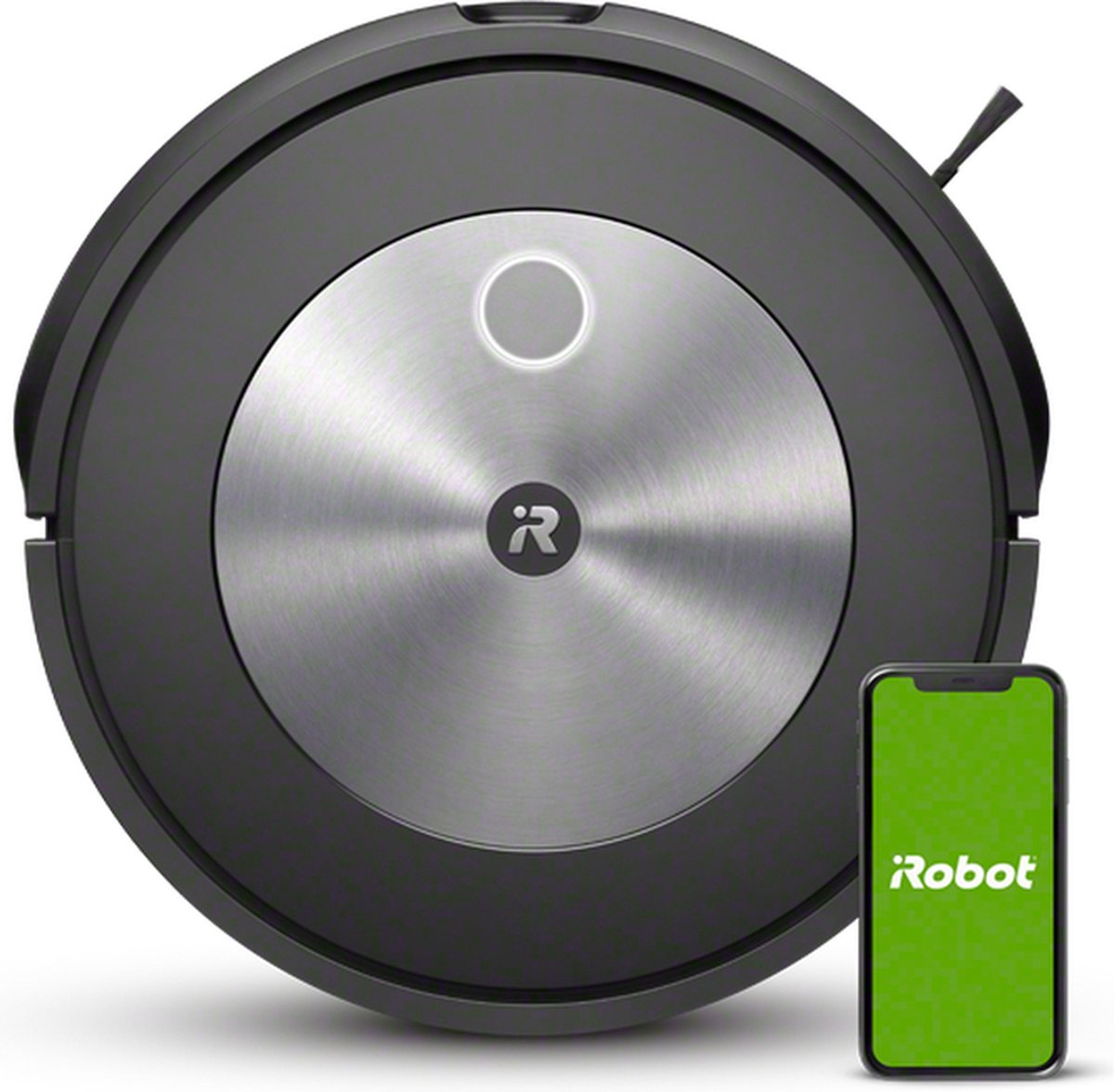 iRobot Roomba j7 Robotstofzuiger met Stofzak, Grafiet, Rond, Slimme Navigatie