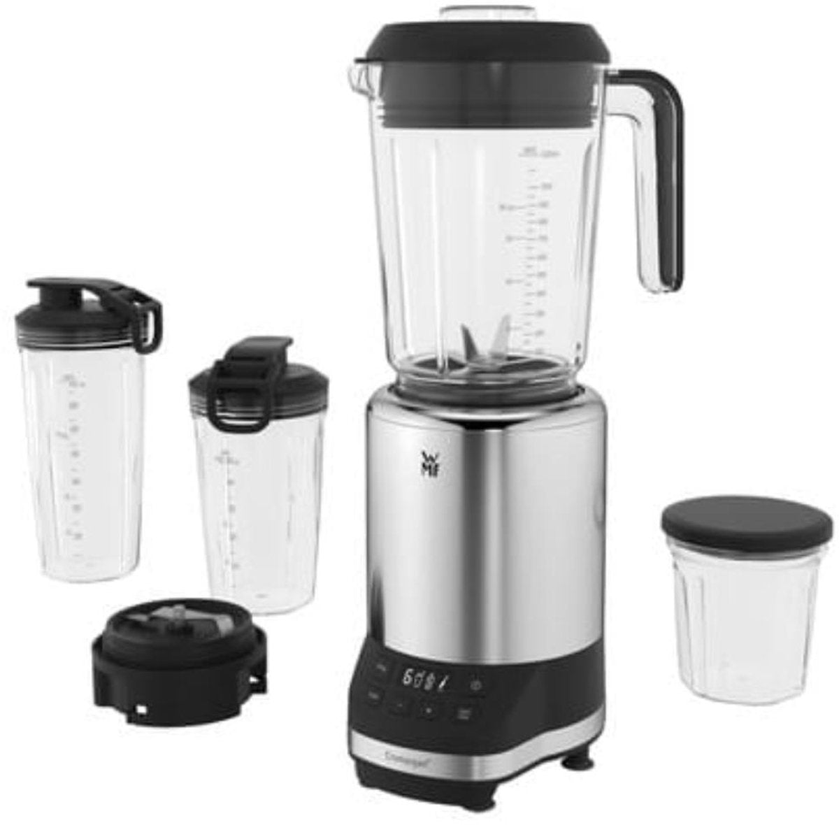 WMF KULT Pro Multifunctionele Blender: Krachtig 1200W, 6 Snelheden, LCD Display, IJscrusher
