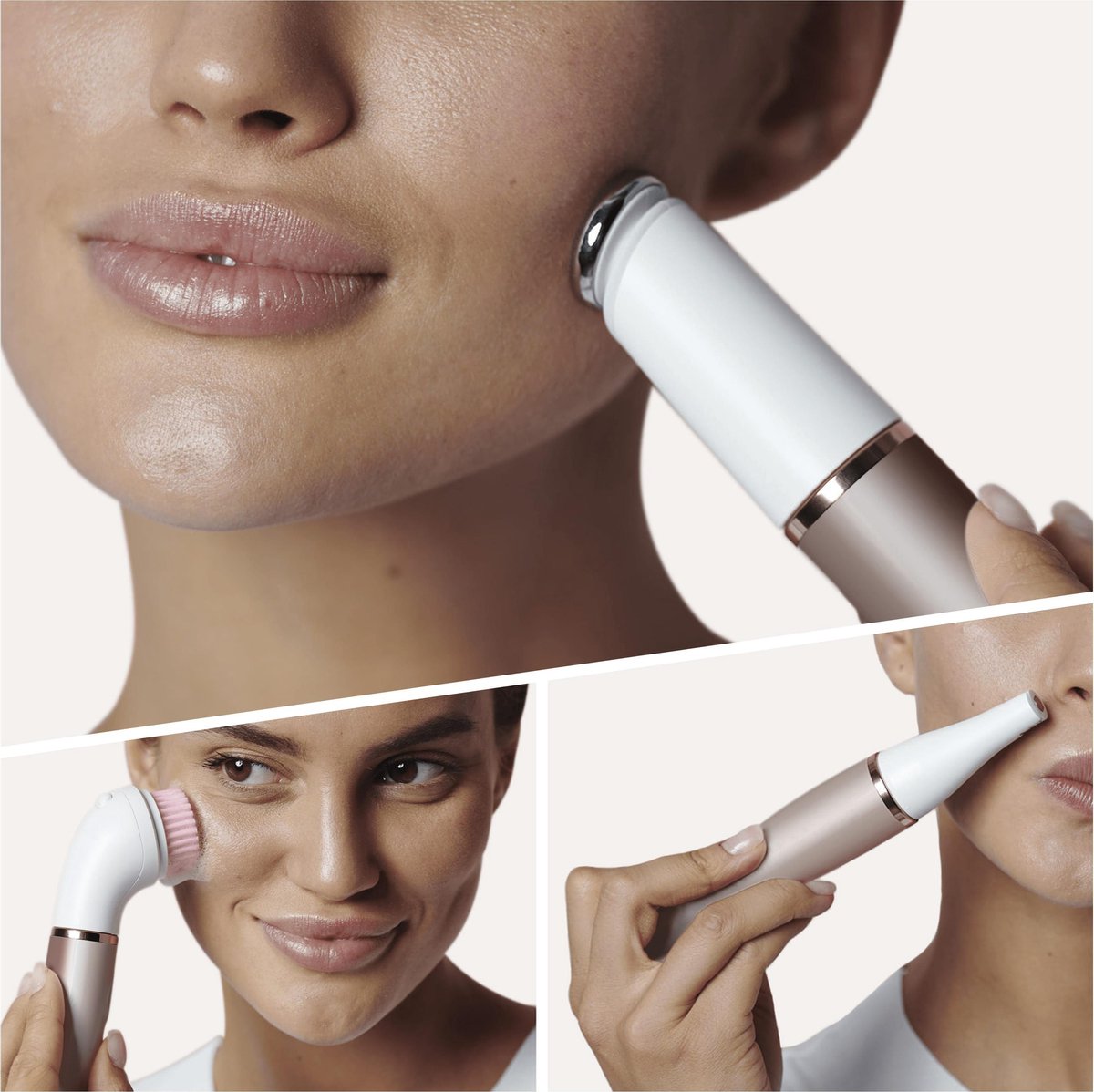 Braun FaceSpa Pro 921 Gezichtsepilator Brons met Reinigingsborstel en Toningkop