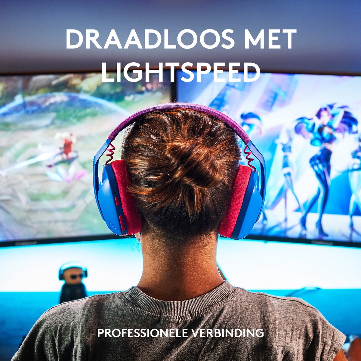 Logitech G435 LIGHTSPEED Draadloze Gaming Headset - Bluetooth, Lichtgewicht, Comfortabel, Blauw