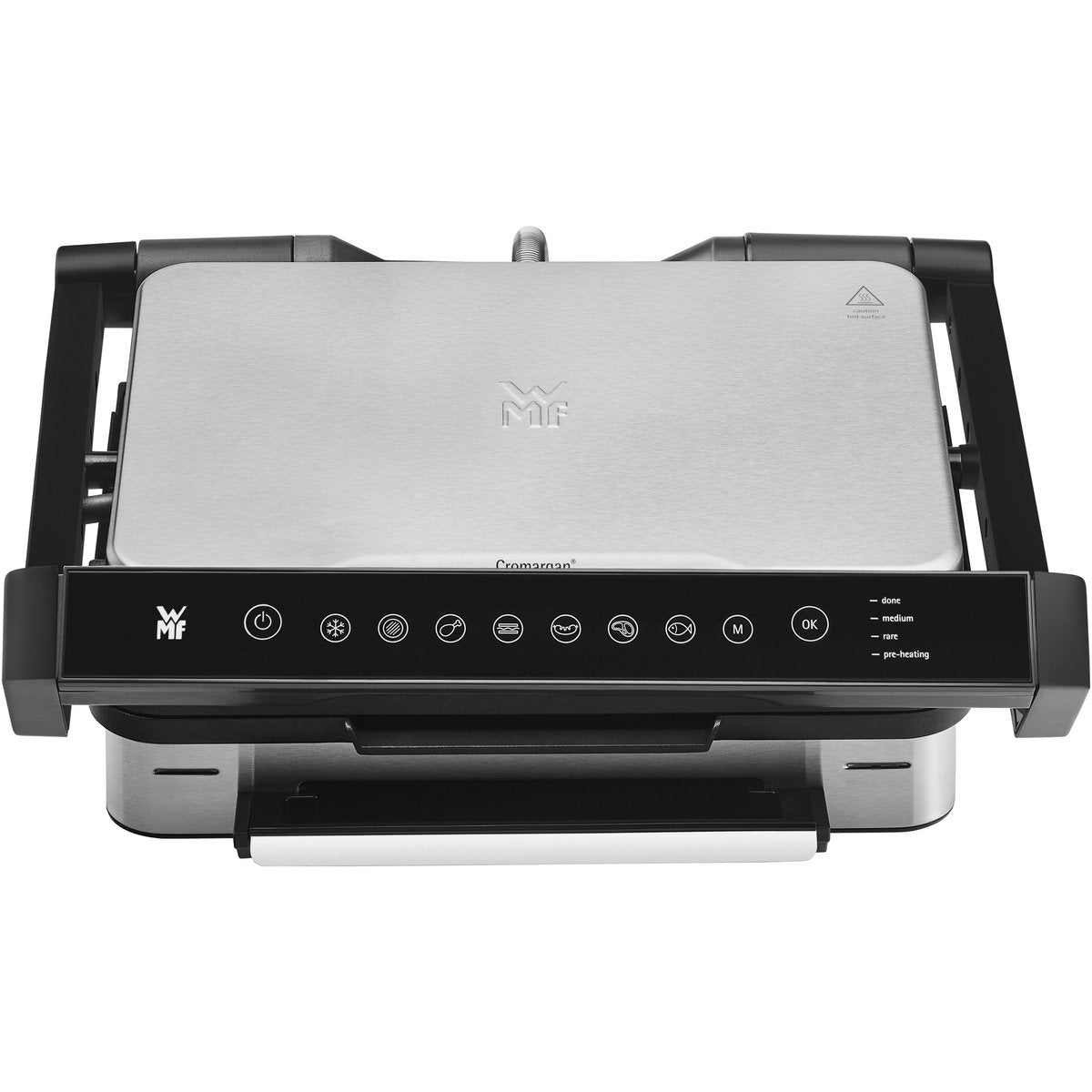 WMF Profi Plus Contact Grill Perfection - RVS - 2180W - Automatische Kooksensor