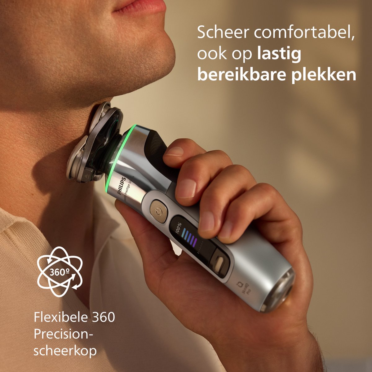 Philips Shaver i9000 Prestige Ultra Elektrisch Scheerapparaat met UV Oplaadcase