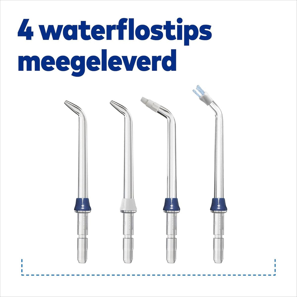 Waterpik WP-583 Draadloze Waterflosser Advance Compact Blauw USB Oplaadbaar