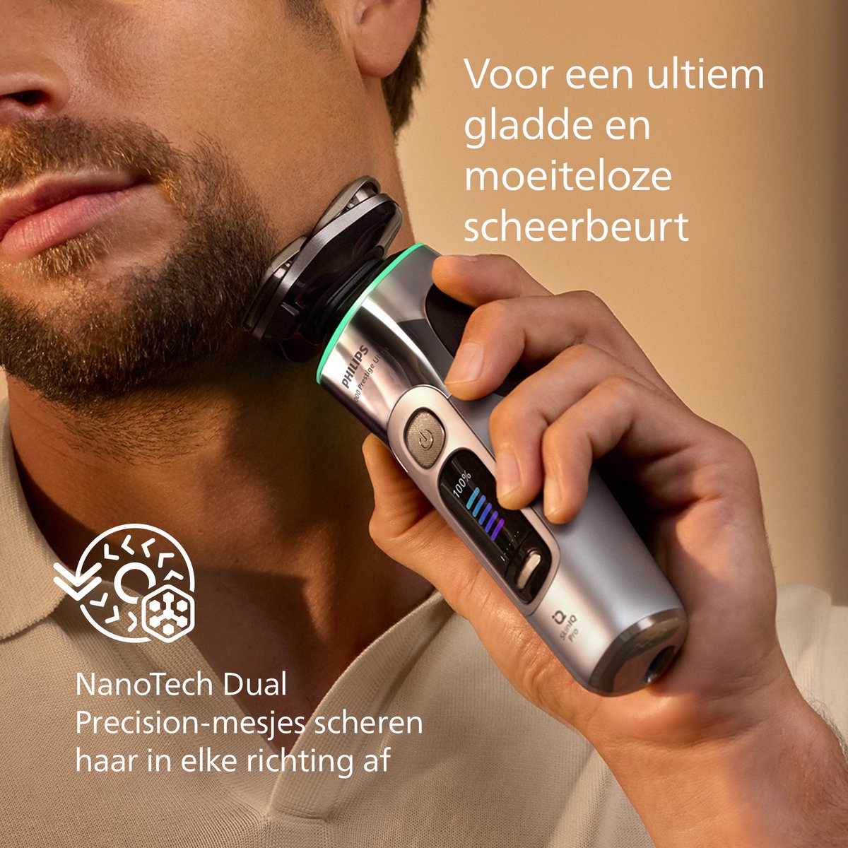 Philips Shaver i9000 Prestige Ultra Elektrisch Scheerapparaat met UV Oplaadcase