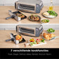 Ninja Foodi 3-in-1 Flip Toaster: Multifunctionele RVS Broodrooster, Grill & Panini Maker