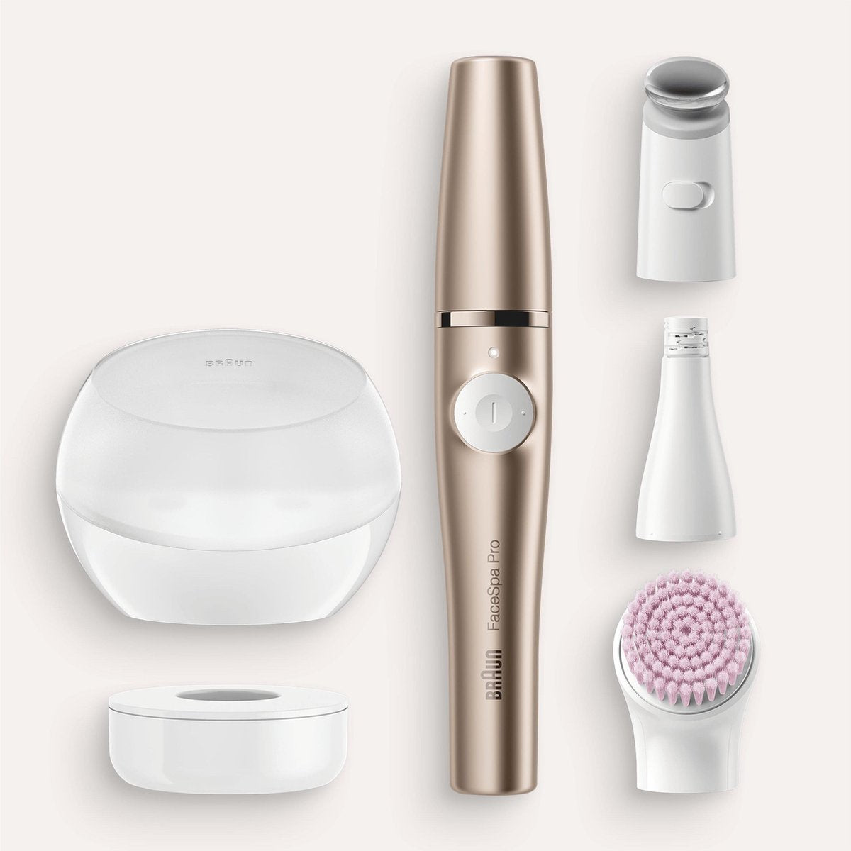 Braun FaceSpa Pro 921 Gezichtsepilator Brons met Reinigingsborstel en Toningkop
