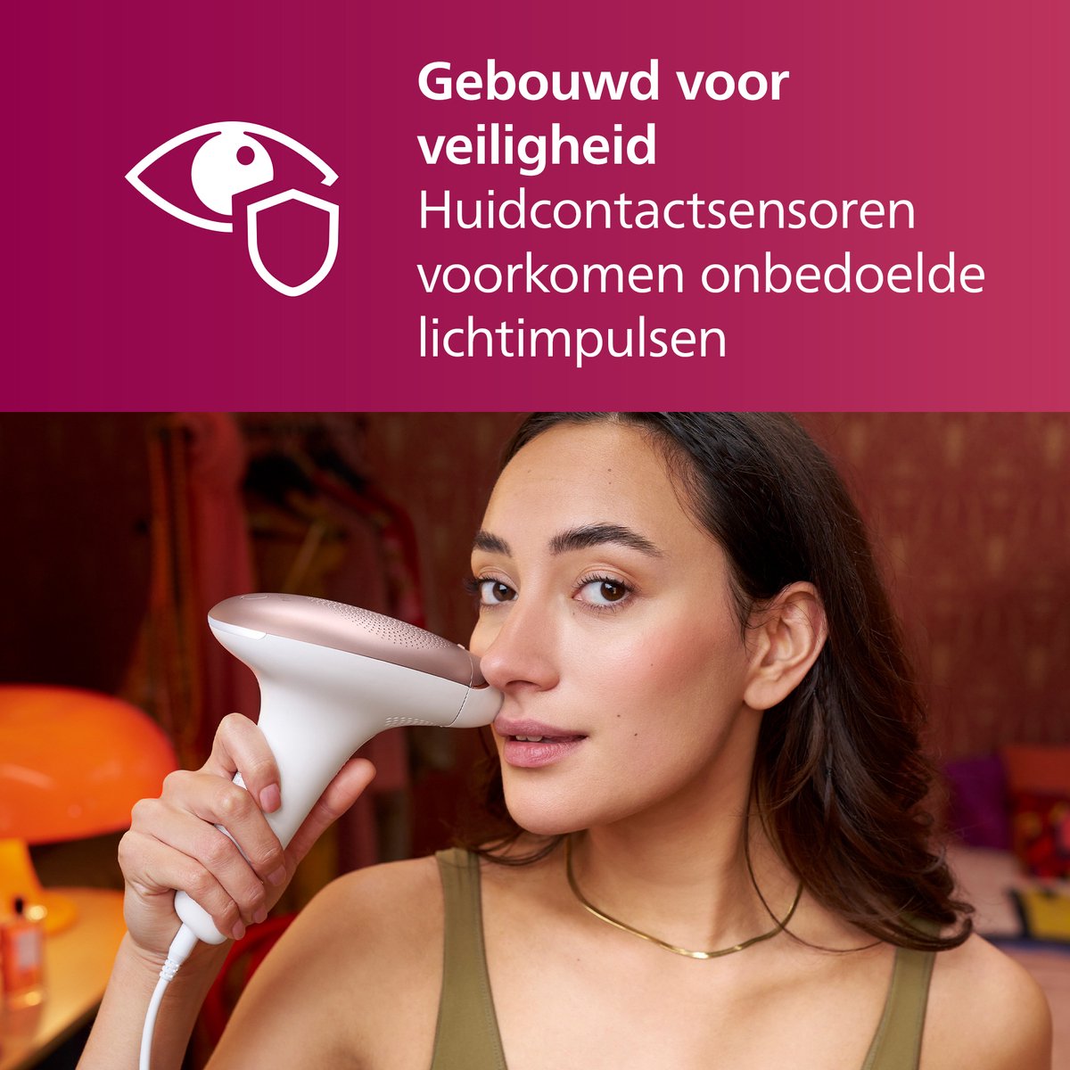 Philips Lumea Advanced IPL Ontharingsapparaat: Effectieve Haarreductie met 2 Opzetstukken BRI921/00