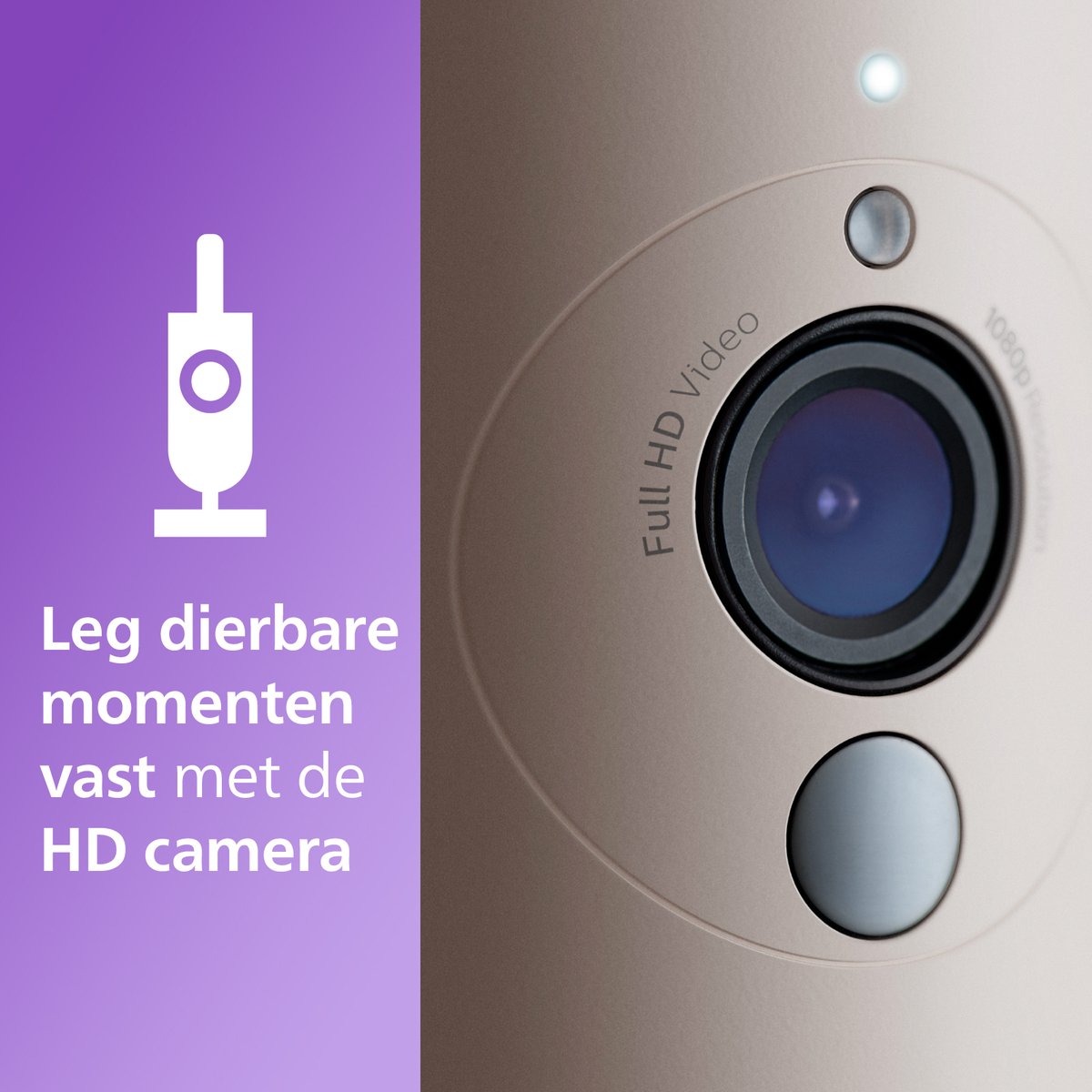 Philips Avent Connected Babycamera SCD643/26: HD Wifi Babyfoon met App, Veilig