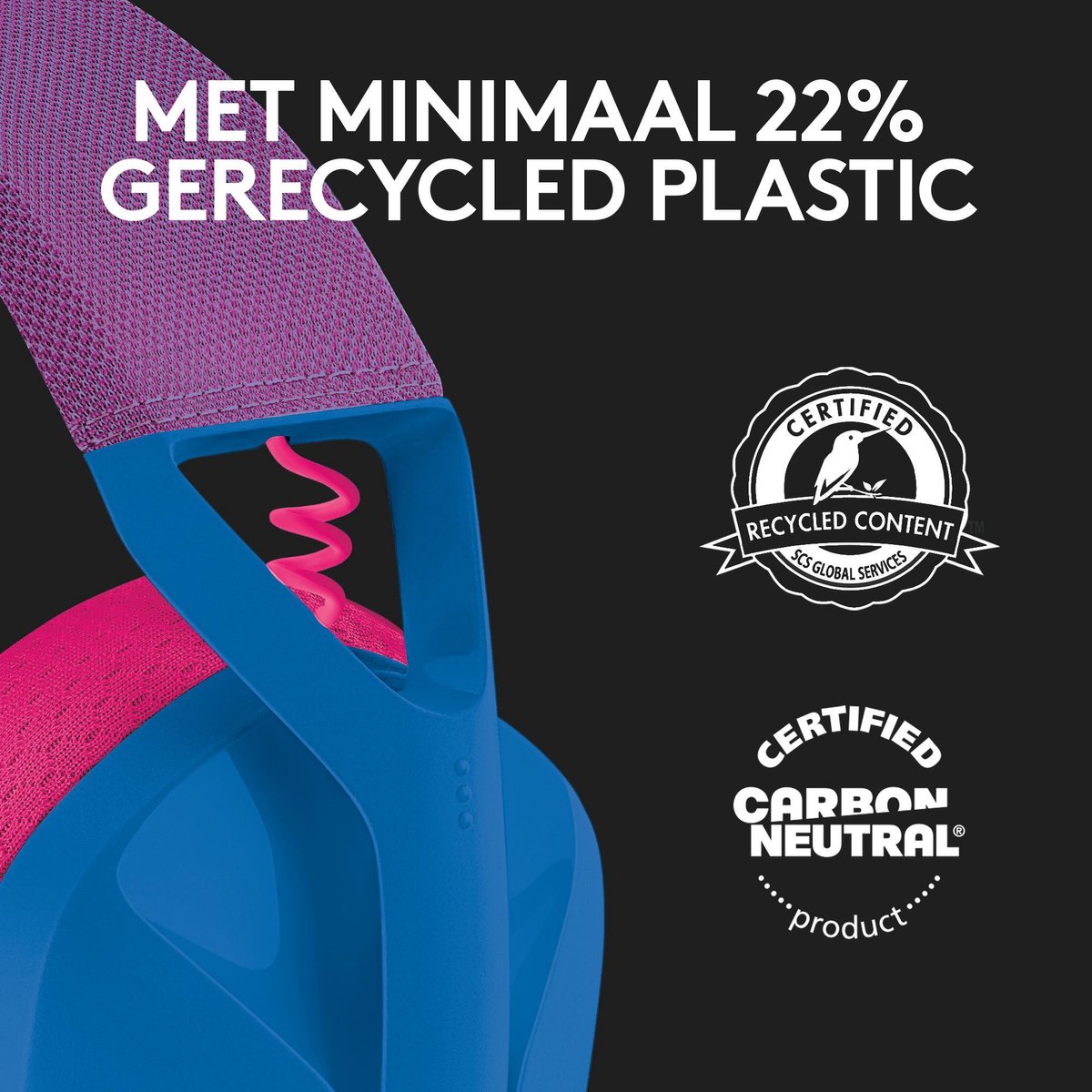 Logitech G435 LIGHTSPEED Draadloze Gaming Headset - Bluetooth, Lichtgewicht, Comfortabel, Blauw