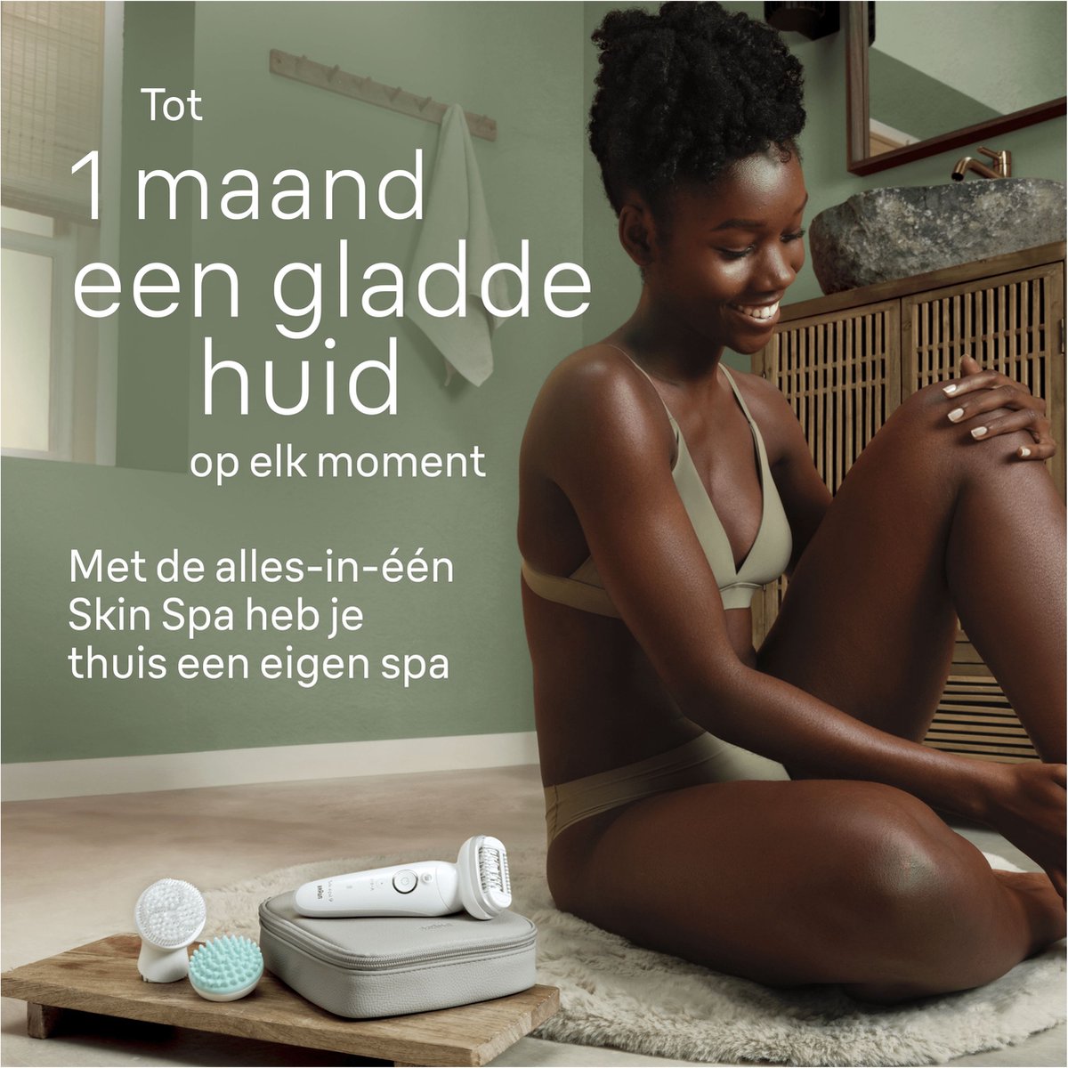 Braun Silk-épil 9 SkinSpa Epilator 9-381 Wit/Zilver